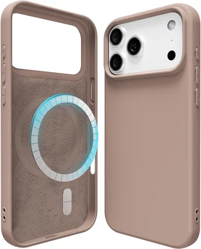 Vista 70 de oakxco Funda de silicona para iPhone 13 Mini/ 12 Mini magnética, compatible con carga inalámbrica Magsafe, goma delgada y suave, cubierta protectora