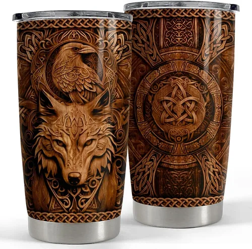 Vista 20 de SANDJEST Vaso de baloncesto con aislamiento de acero inoxidable de 20 onzas, taza de café de viaje, vasos deportivos, regalos para amantes