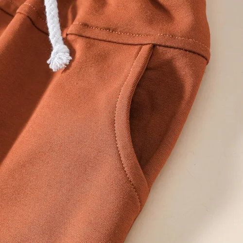 Vista 5 de Hoanselay Conjunto de sudadera de manga larga con capucha y pantalones de otoño e invierno para bebé niño