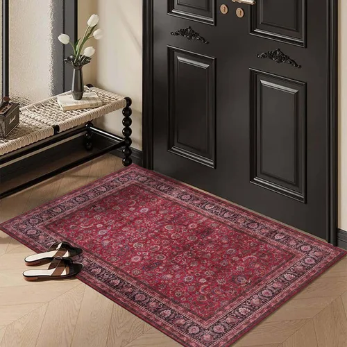 Vista 176 de GLN Rugs Traditional Collection - Alfombra de felpilla lavable a máquina, tradicional lavable, antideslizante, alfombra de felpilla de pelo corto