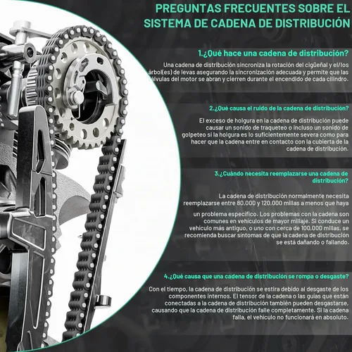Vista 7 de Kit de cadena de distribución para Chevrolet Tracker 2001-2004, 1999, 2000, 2001, 2002, 2003, 2004, 2005, 2006, para Suzuki Grand Vitara, 2004