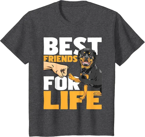 Vista 14 de Best Friends for Life - Rottweiler Animal Dog Lover Breeder T-Shirt