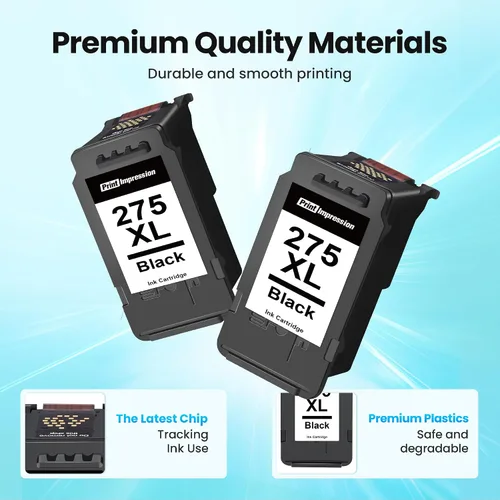 Vista 4 de Cartucho de tinta negro PG-275XL de alto rendimiento compatible con Canon PG-275 Cartucho de tinta negro de alto rendimiento PG-275XL PG-275 XL
