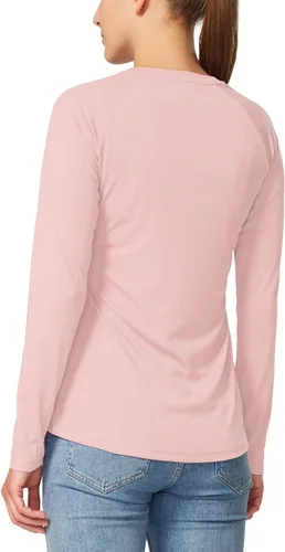 Vista 3 de BALEAF camisa de manga larga para mujer, con protección solar FPU 50+, de secado rápido, para practicar senderismo o pescar