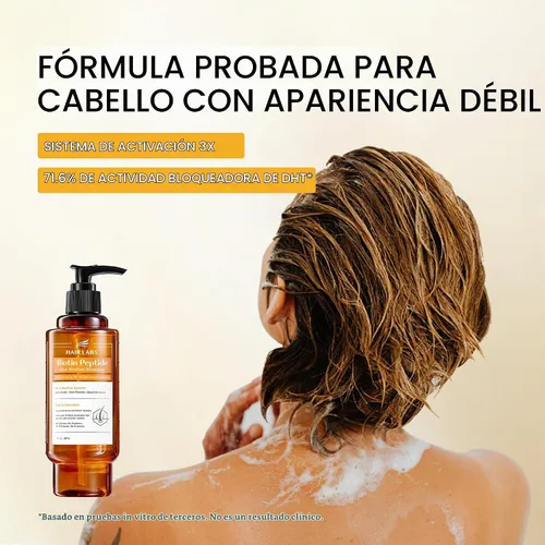 Vista 5 de HAIRLABS Biotin Peptide Shampoo para adelgazar el cabello fino, 7 fl oz Orange Label