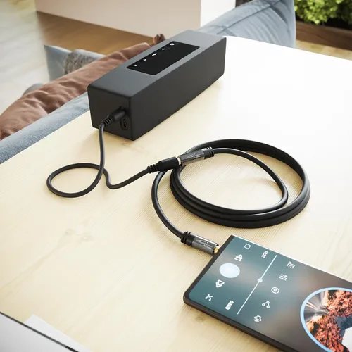 Vista 3 de KabelDirekt – Cable de extensión para auriculares – 1,6 pies – Cable de extensión de auriculares con enchufe de metal a prueba de roturas