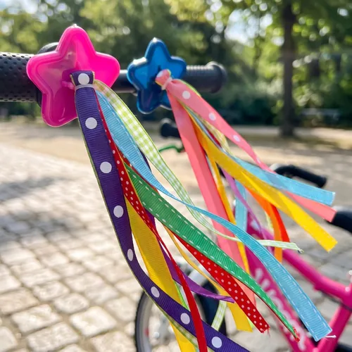 Vista 2 de Garneck Cinta colorida para manillar de bicicleta para niños, 1 par