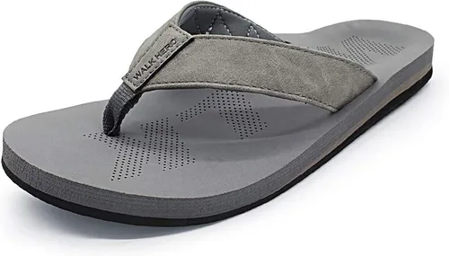 Vista 4 de Men Sandals Flip Flop with Orthotic Arch Support Athletic Slide Sandals for Men with Soft Cushion Footbed