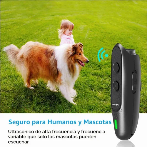 Vista 3 de Dispositivo antiladrido para perro-frecuencia variable ultrasónico disuasorio de ladrido de perro