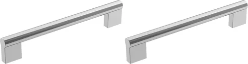 Vista 63 de Amerock Versa 3-3/4 pulgadas (96 mm) de centro a centro Bronce champán Manija de gabinete - paquete de 10 unidades Champagne bronce