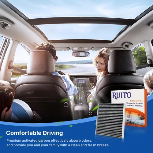 Vista 7 de Filtro de aire de cabina RUITO, Compatible con AMG GT43 GT53 GT63 GT63S C450 C63, C300 C350E C400 C43, LS450, E300 E400 E450, CLS53 E53 GLC43 AMG