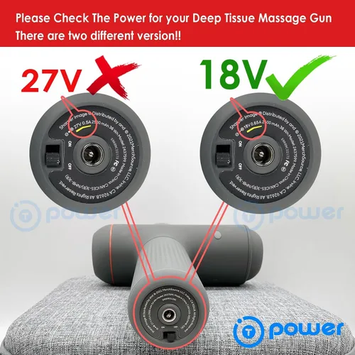Vista 3 de T POWER Cargador de 18 V para imagen más nítida 2437599 1011666 1013002 1012667 1013983 1013985 y HoMedics Modelo HHP-810HJ HHP810HJ Powerboost
