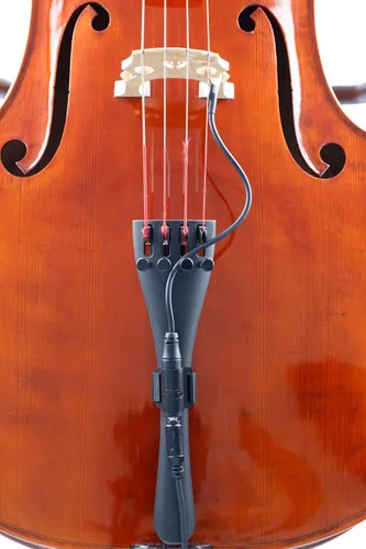 Vista 6 de KNA Pastilla piezoeléctrica portátil VC-1 para violonchelo – Sensor ligero montado en puente, sonido acústico natural, fácil instalación, conector