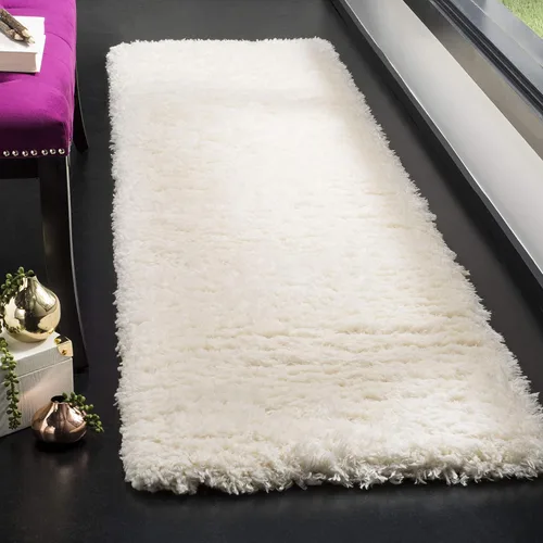 Vista 9 de SAFAVIEH Flokati Shag Collection - Alfombra decorativa, 2 pies 3 pulgadas x 4 pies, color marfil, diseño sólido, no desprende pelusa y de fácil
