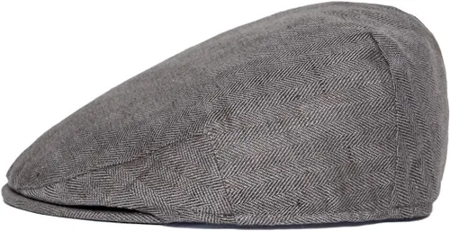 Vista 2 de Sombrero de verano transpirable para hombre de lino con hiedra plana