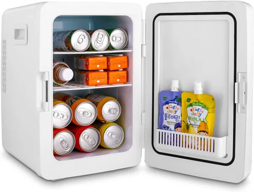 Vista 3 de Mini nevera, refrigerador compacto para Ooffice, mini refrigerador para dormitorio, congelador compacto de una sola puerta, gran capacidad de 20