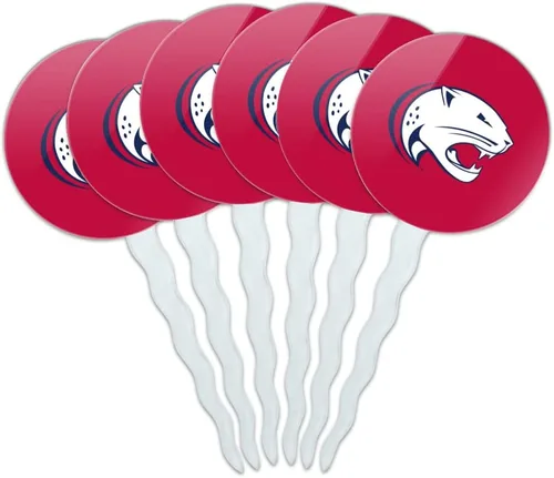 Vista 220 de Abilene Christian - Juego de 6 palillos para cupcakes con logotipo secundario