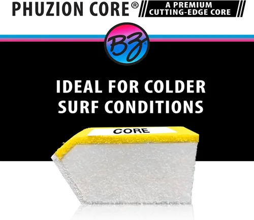 Vista 7 de BZ BodyBoards - T-10 Progressive Series Bodyboard - HDPE Slick - Crescent Tail - Núcleo PHUZION - Cubierta de 8 libras