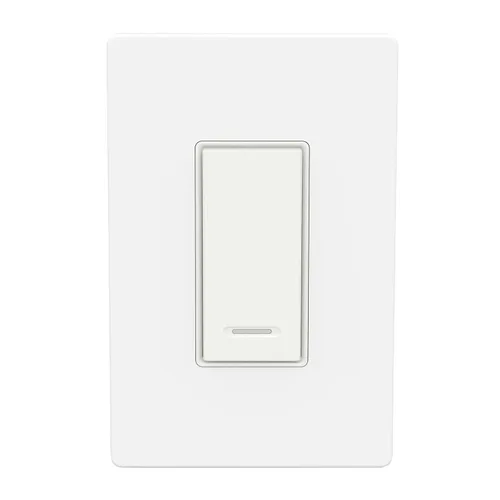 Vista 8 de BN-LINK Interruptor de luz inteligente con función de temporizador, un solo polo, interruptor de pared Wi-Fi de 2.4 GHz, requiere cable neutro