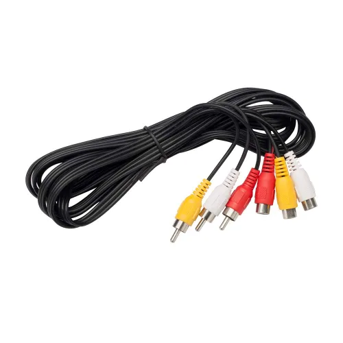 Vista 5 de ANRANK Cable de video compuesto de extensión de audio 3RCA macho a hembra de 10 pies