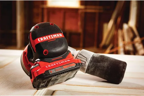 Vista 14 de CRAFTSMAN Lijadora orbital V20, inalámbrica, 12.000 OPM, solo herramienta desnuda (CMCW220B)