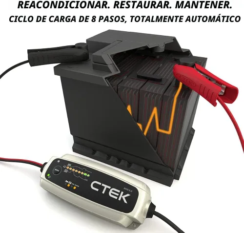 Vista 5 de CTEK - 40-206 MXS 5.0 - Cargador y mantenedor de batería completamente automático de 4.3 amperios 12V