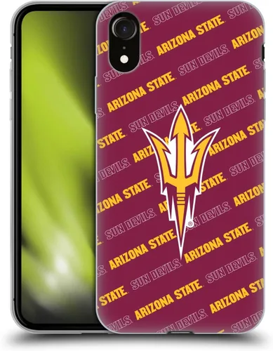 Vista 131 de Head Case Designs Funda de gel ASU Camou con licencia oficial de la Universidad Estatal de Arizona [protección de grado militar] compatible