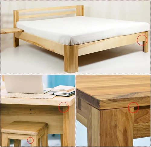 Vista 6 de uxcell 4 soportes de esquina angulares de 3.386 in x 3.386 in, soportes de acero laminado en frío con tornillos para borde de cama de escritorio