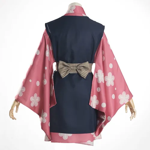 Vista 4 de Disfraz de cosplay de anime Makomo para cosplay, disfraz de Halloween para mujer, falda y máscara