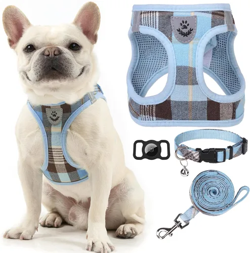 Vista 38 de Arnés para cachorros de otoño de Acción de Gracias - Collar y correa para perro - Arnés de chaleco para perros pequeños de malla suave acolchada