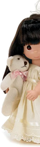 Vista 2 de The Doll Maker Precious Moments Muñecas, Linda Rick, Cherish Me Always Brunette, muñeca de 12 pulgadas