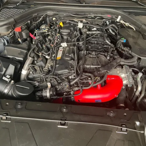 Vista 8 de FTP Motorsport Tubo de carga compatible con motor BM G20/G22/A90 3.0T Supra B58 3.0T (Gen2), rojo, diseño de alto flujo para mayor robustez