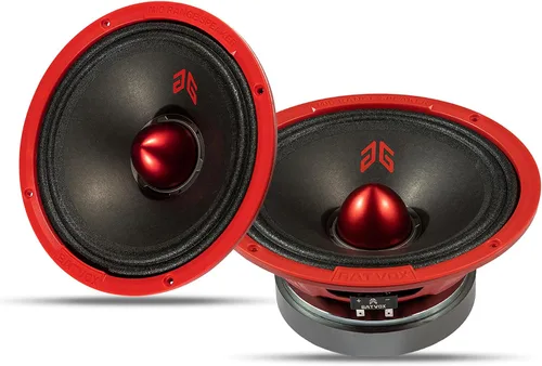 Vista 10 de MX40P1 Altavoz de Rango Medio de 4 Pulgadas 120 Vatios 4 Ohmios Tapa Antipolvo Roja, Altavoces de Audio de Calidad Premium para Puerta de Automóvil