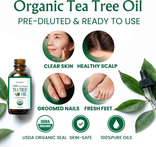 Vista 2 de BodyJ4You Aceite de árbol de té Pies del cuero cabelludo de la piel - USDA