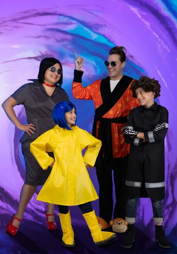 Vista 3 de Disfraz de Wybie para Hombre de Coraline Multicolor