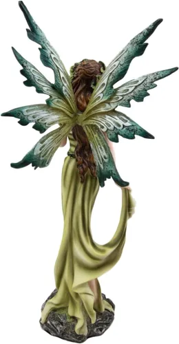 Vista 7 de Ebros Earth - Figura de hada elemental de la Señora de Gaia, pulgar, flora y fauna, escultura de fantasía, 11.25 pulgadas de alto, mitos y leyendas
