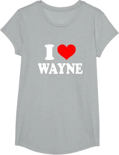 Vista 47 de Wayne - Camiseta I Heart Wayne - I Love Wayne, Negro, S