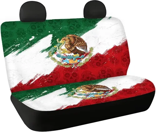 Vista 28 de AFPANQZ Funda protectora para asiento trasero de automóvil, con bandera patriótica estadounidense, solo para asiento trasero de automóvil, camión