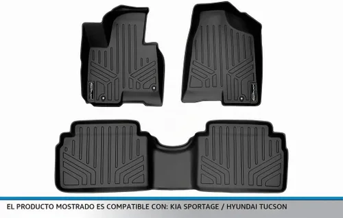 Vista 5 de MAXLINER - Juego de alfombrillas de 2 filas para Hyundai Tucson 2014-2015