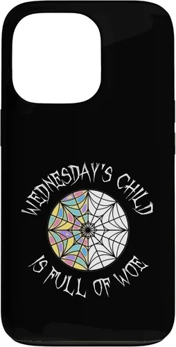 Vista 10 de Wednesday's Child Full of Woe - Carcasa redonda para iPhone 16
