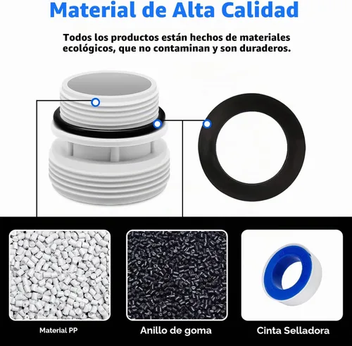 Vista 4 de Paquete de 4 adaptadores de conversión de manguera 4560 de 1.575 in a 1 1/2