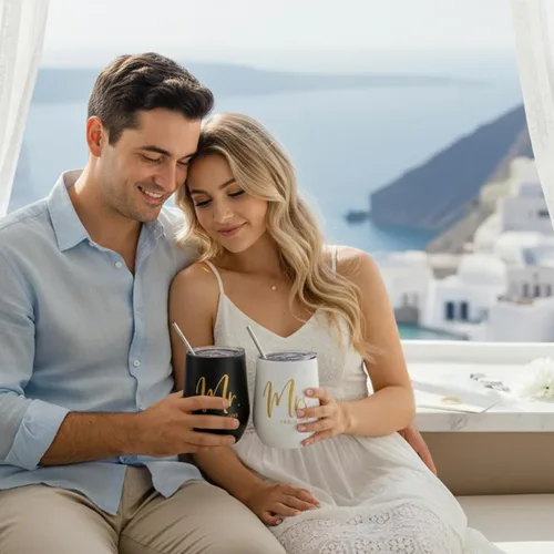 Vista 8 de ELEGANTPARK Mr and Mrs Gifts - Regalos de boda para parejas, regalo de compromiso para recién casados, regalo de compromiso para novios y novios