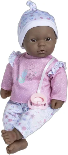 Vista 13 de JC Toys, La Baby, muñeca bebé de 16 pulgadas, cuerpo suave y lavable, color azul, con accesorios, para niños de 12 meses en adelante, diseñada por