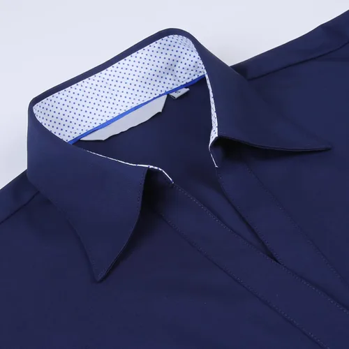 Vista 3 de Alex Vando - Blusa de botones para mujer, sin arrugas, manga larga, casual, para el trabajo