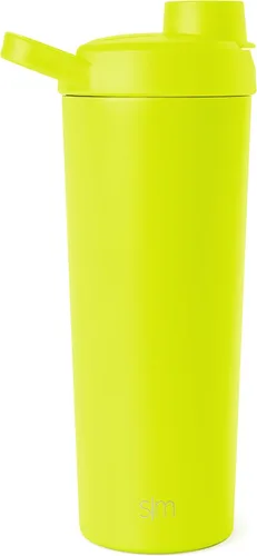 Vista 23 de Simple Modern - Botella agitadora de acero inoxidable con bola de 24 onzas Taza metálica aislada para mezclas de proteínas, batidos y Negro