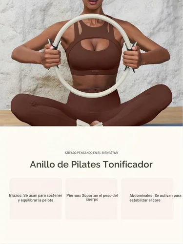 Vista 4 de BetterMe Pilates Essential Kit - Pilates Ring, Long Resistance Bands, Pilates Loop Bands, Ball and More - Complete Home Pilates Kit for Women