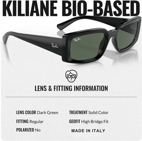 Vista 4 de Ray-Ban RB4395 KILIANE BIO-BASED - Gafas de sol cuadradas y redondas con kit oficial de gafas