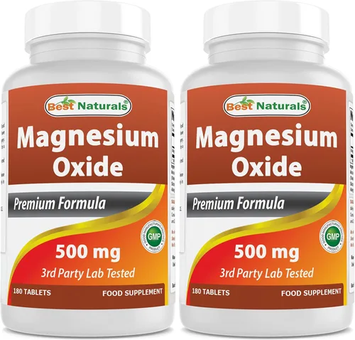 Vista 8 de Best Naturals Óxido de magnesio 500 mg 180 comprimidos