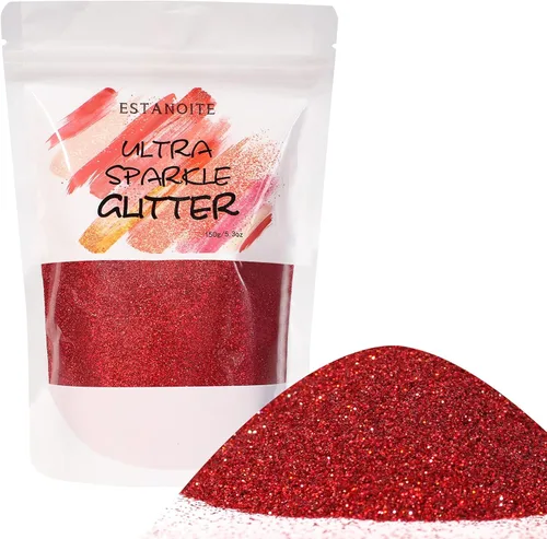 Vista 13 de Purpurina extrafina de 5.29 oz, polvo holográfico de purpurina ultrafina para resina, vasos, maquillaje, cara, ojos, cabello, cuerpo, manualidades