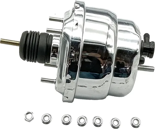 Vista 2 de 7 "Dual Power Booster 1-1/8 "Smooth Top Master Cylinder Kit Booster Kit de conversión de disco de 4 ruedas CNCB70008